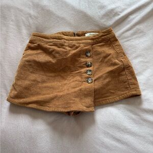 PacSun Tan Corduroy Skirt